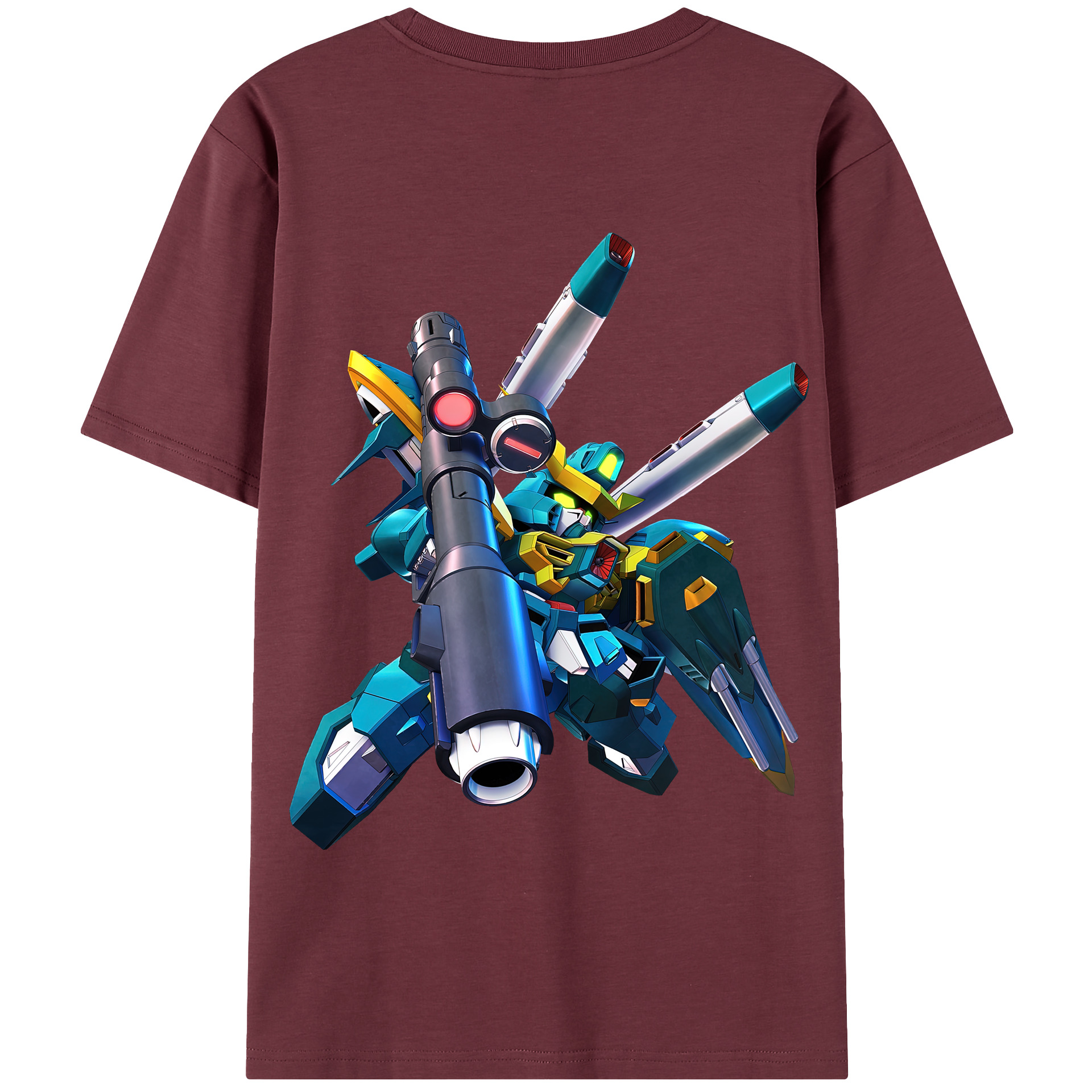 （画像用） 機動戦士ガンダム Mobile Suit Gundam 綿100％半袖Tシャツ（背面プリント）